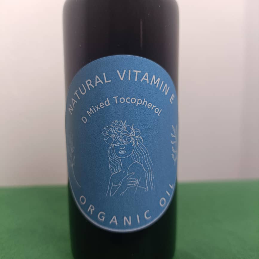 Natural Vitamin E Oil Wheat Free Gluten Free | Made from Sunflower Oil GMO free in Miron Glass with Dropper Bottled by Hand Tocopherol