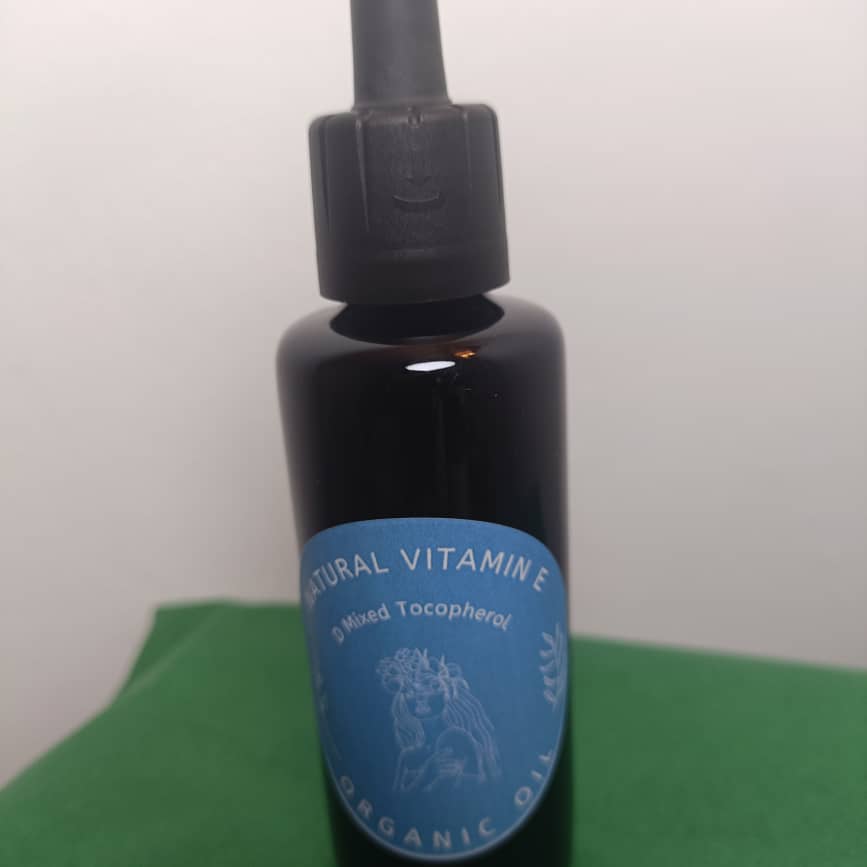 Natural Vitamin E Oil Wheat Free Gluten Free | Made from Sunflower Oil GMO free in Miron Glass with Dropper Bottled by Hand Tocopherol