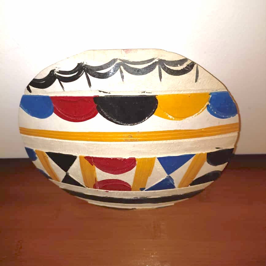African Calabash Hand Carved Gourd Calabash Ornament Decor Rustic Hausa Fulani Calabash Gourd African Rustic Decor Gourd West Africa