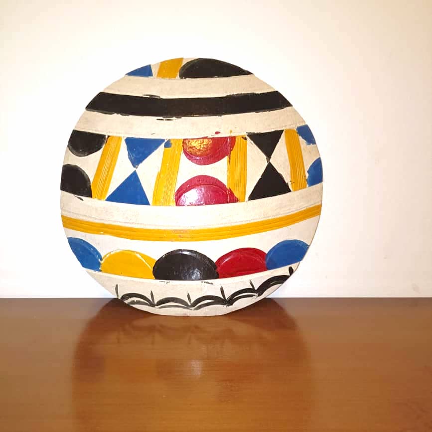African Calabash Hand Carved Gourd Calabash Ornament Decor Rustic Hausa Fulani Calabash Gourd African Rustic Decor Gourd West Africa
