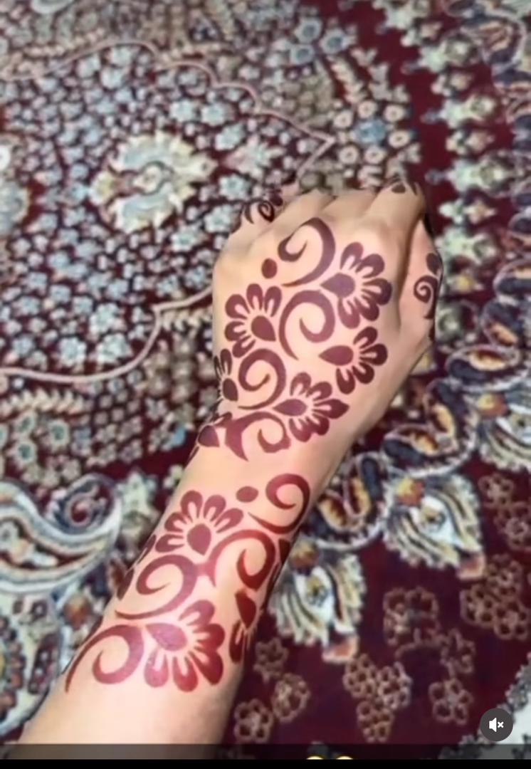 14-piece set Henna Stencils Template Hands and Feet Temporary Henna Tattoo Stencil Set Mehndi Body Art Bridal Henna Floral Designs