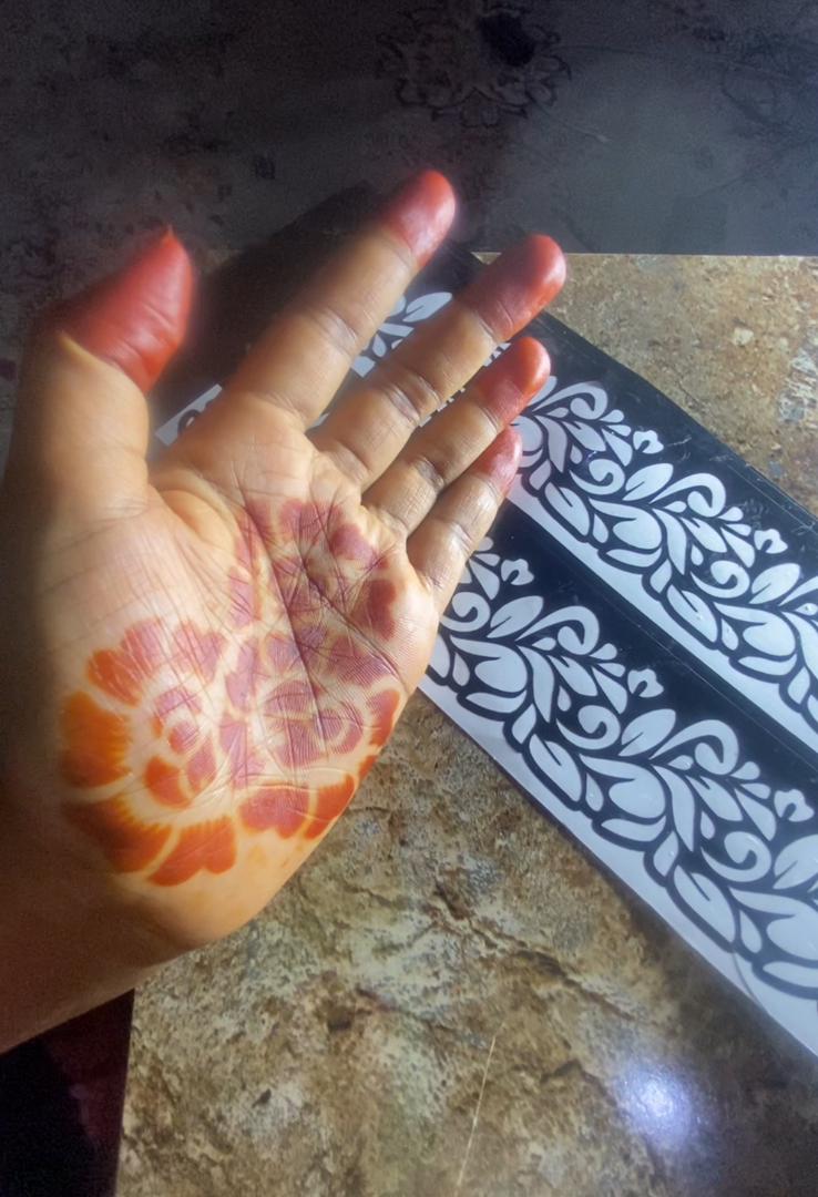 14-piece set Henna Stencils Template Hands and Feet Temporary Henna Tattoo Stencil Set Mehndi Body Art Bridal Henna Floral Designs