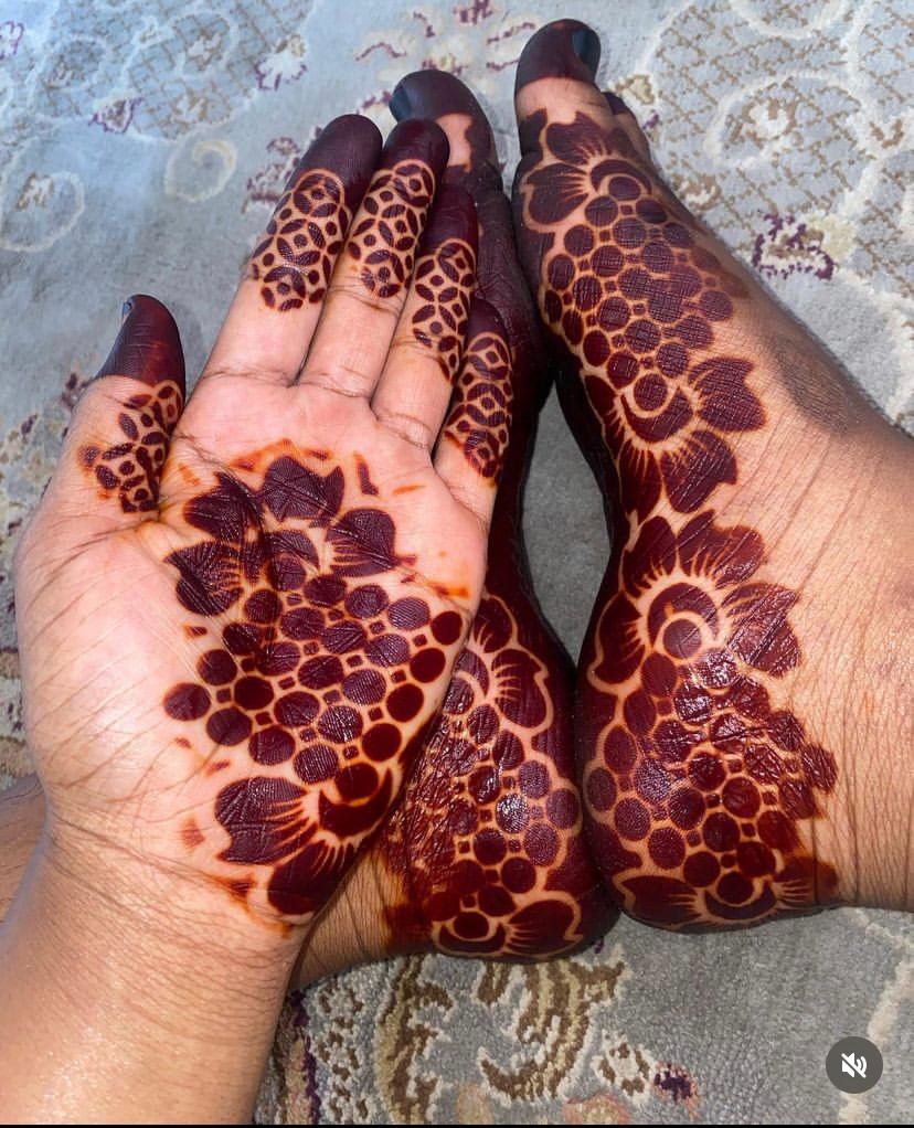 14-piece set Henna Stencils Template Hands and Feet Temporary Henna Tattoo Stencil Set Mehndi Body Art Bridal Henna Floral Designs