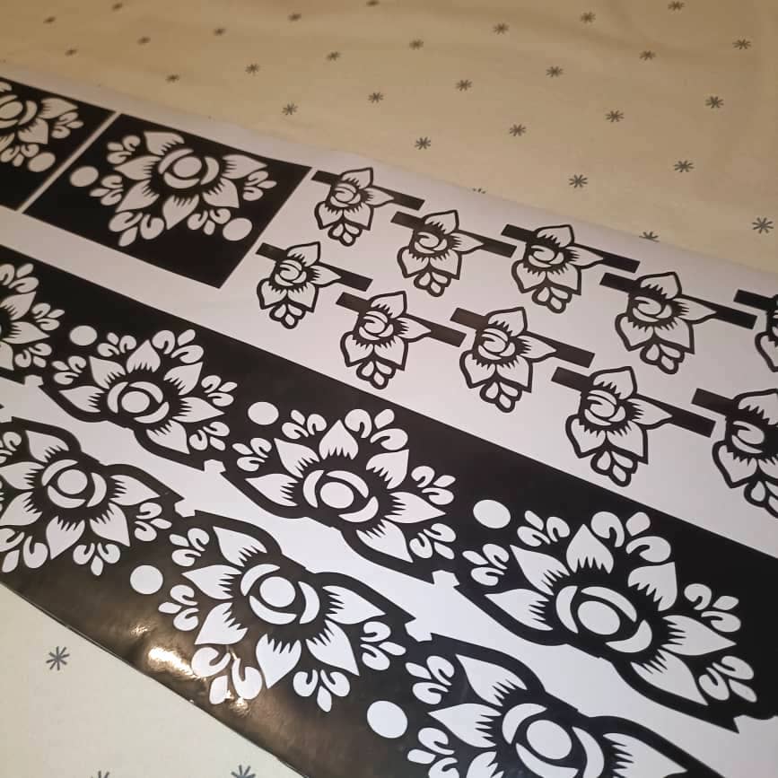 14-piece set Henna Stencils Template Hands and Feet Temporary Henna Tattoo Stencil Set Mehndi Body Art Bridal Henna Floral Designs