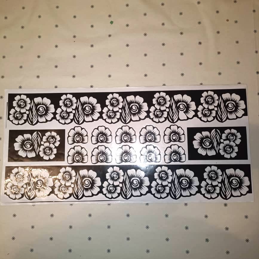 14-piece set Henna Stencils Template Hands and Feet Temporary Henna Tattoo Stencil Set Mehndi Body Art Bridal Henna Floral Designs