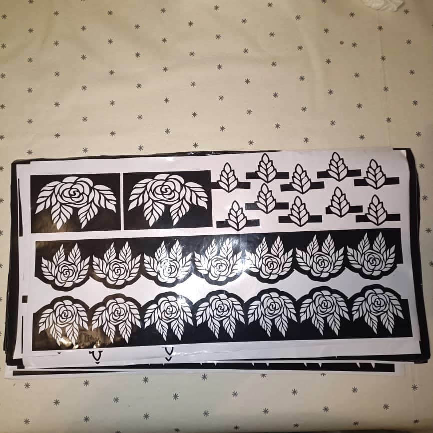 14-piece set Henna Stencils Template Hands and Feet Temporary Henna Tattoo Stencil Set Mehndi Body Art Bridal Henna Floral Designs