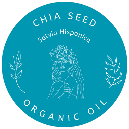 Organic Chia Seed Oil (Salvia Hispanica) in Miron Violet Glass with Dropper Food Grade Cold Pressed Chia Oil