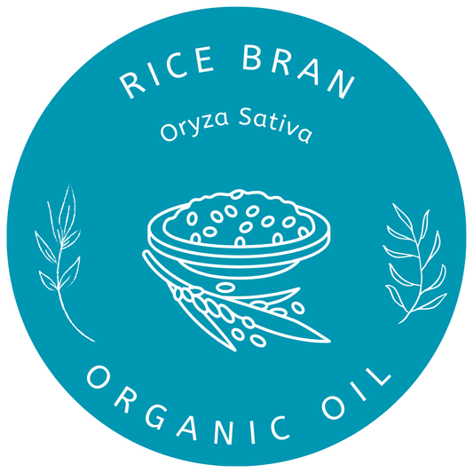Organic Rice Bran Oil (Oryza Sativa) in Miron Violet Glass with Dropper Bottled by Hand Food Grade CO2 Extraction Rice Bran Oil