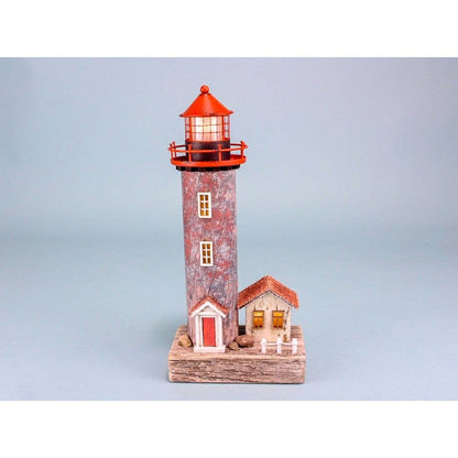 Lighthouse With Led Light, 27x12cm