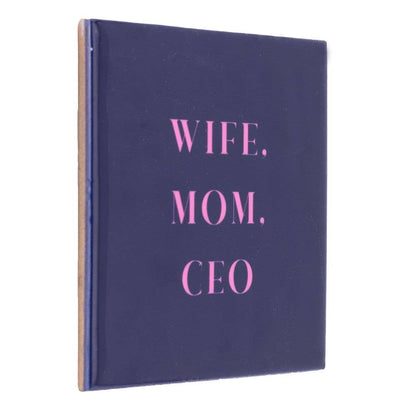 10cm Mom Wife CEO quote wall plaque purple gift for mom / sister/ mothers day