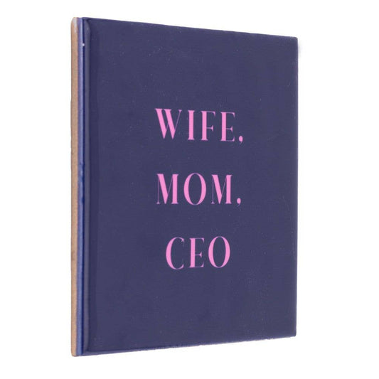 10cm Mom Wife CEO quote wall plaque purple gift for mom / sister/ mothers day