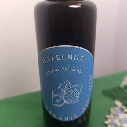 Organic Hazelnut Oil Corylus Avellana in Miron Violet Glass Premium Quality Oil Glass Dropper Bottled by Hand Food Grade Hazel Nut Oil