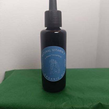 Natural Vitamin E Oil Wheat Free Gluten Free | Made from Sunflower Oil GMO free in Miron Glass with Dropper Bottled by Hand Tocopherol