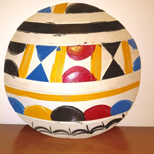 African Calabash Hand Carved Gourd Calabash Ornament Decor Rustic Hausa Fulani Calabash Gourd African Rustic Decor Gourd West Africa