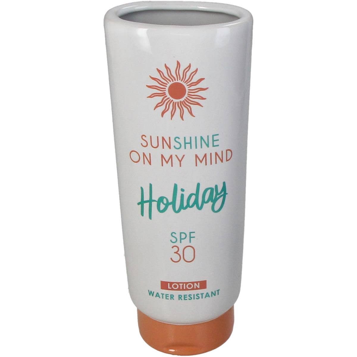 20cm Quirky Sunscreen Lotion Tube Vase Ceramic Skin Cream Tube Container Shaped