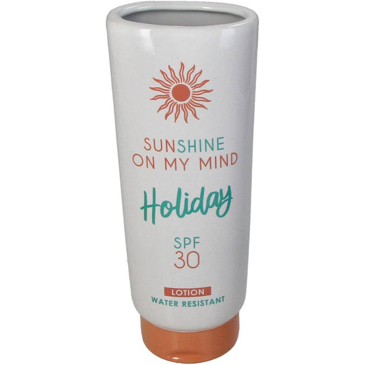 20cm Quirky Sunscreen Lotion Tube Vase Ceramic Skin Cream Tube Container Shaped