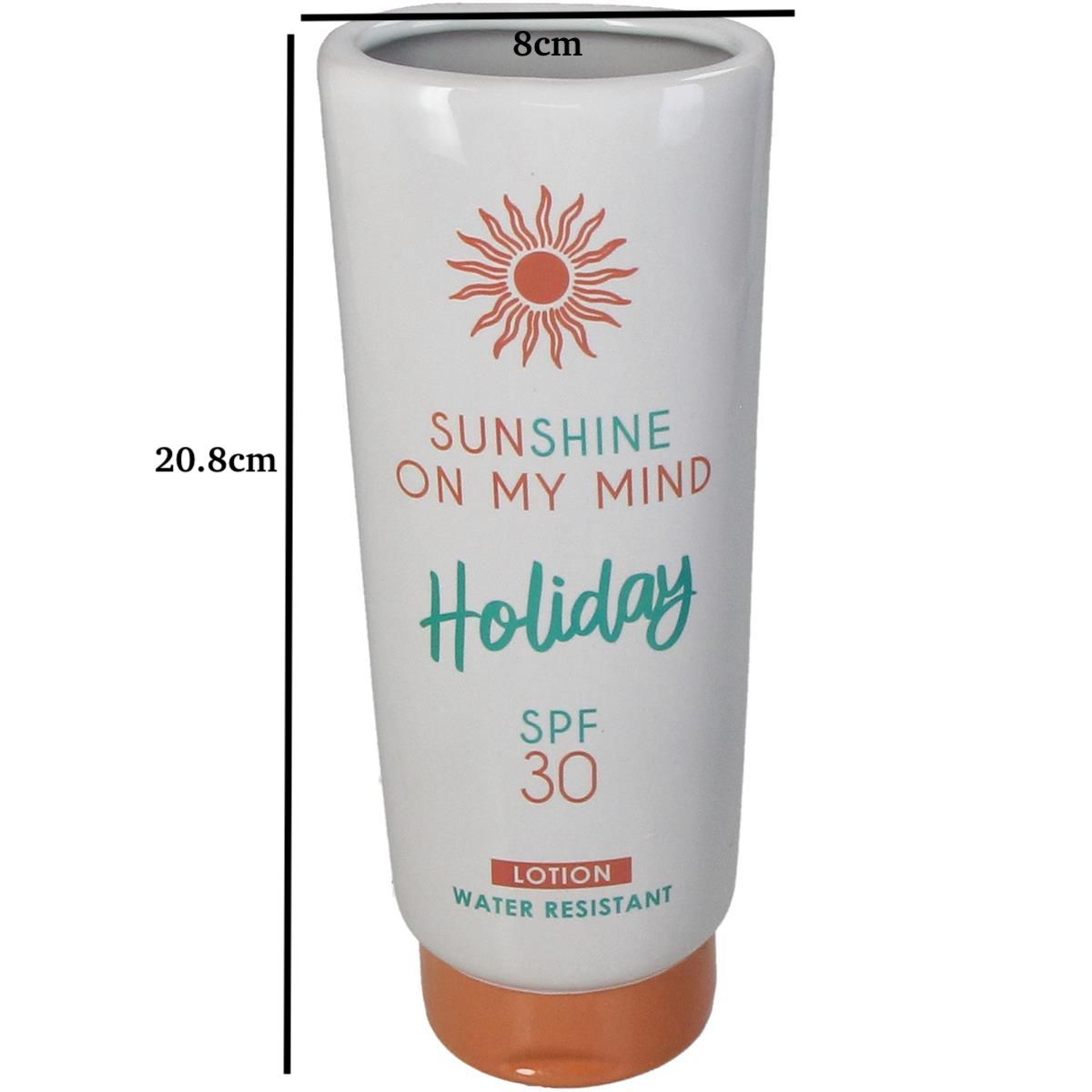 20cm Quirky Sunscreen Lotion Tube Vase Ceramic Skin Cream Tube Container Shaped