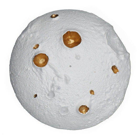 14cm White Moon Wall Hanging Space Decor Hanging Moon with Craters Moon Figure