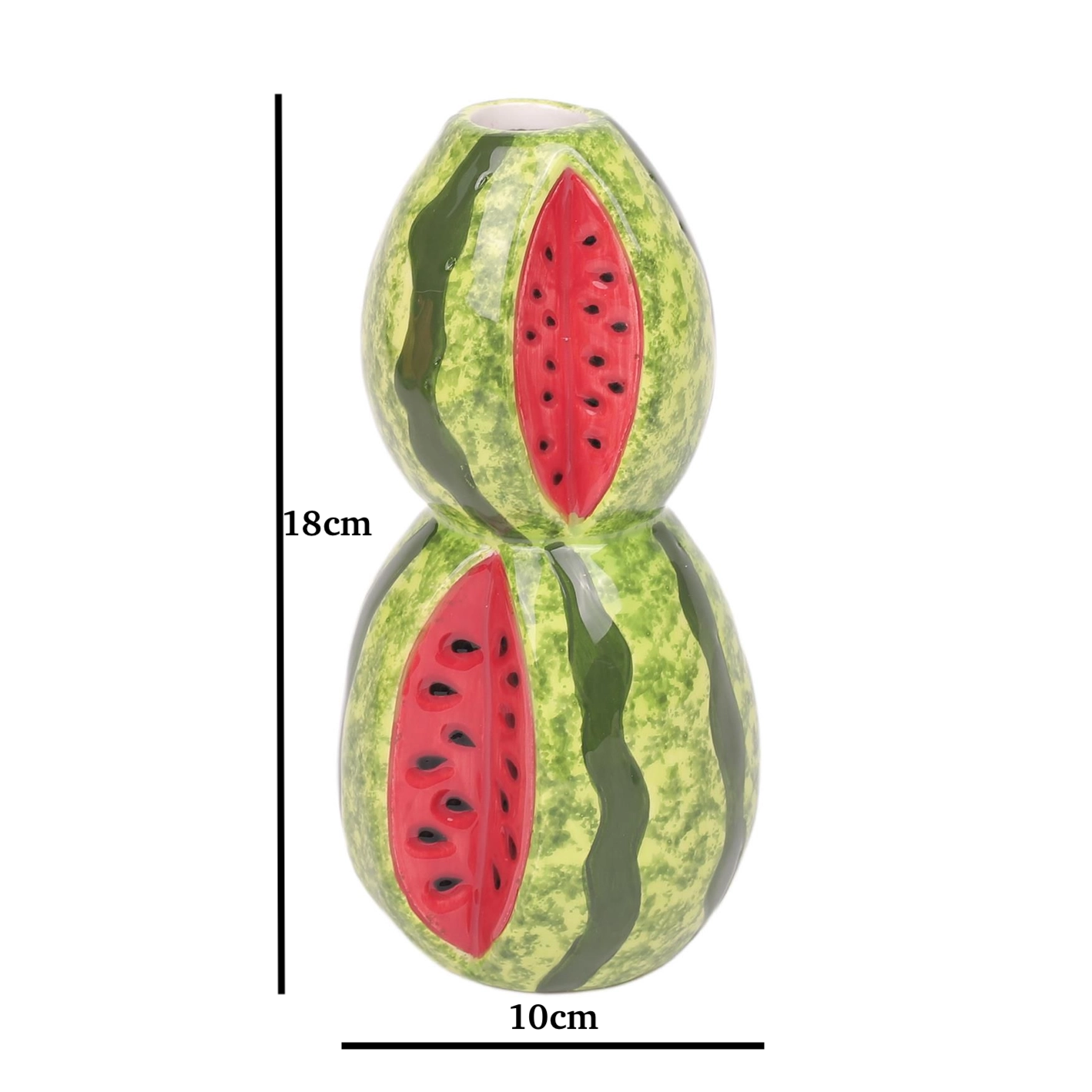 18cm Tall Watermelon Shaped Vase Fruit Shape Cut Watermelon Slice Stacked Fruit