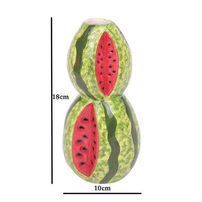 18cm Tall Watermelon Shaped Vase Fruit Shape Cut Watermelon Slice Stacked Fruit