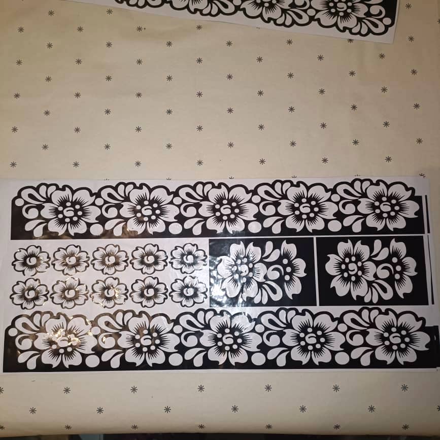 14-piece set Henna Stencils Template Hands and Feet Temporary Henna Tattoo Stencil Set Mehndi Body Art Bridal Henna Floral Designs