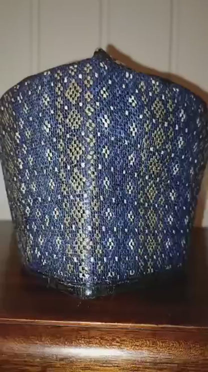 24 inch African Hausa Fulani Traditional Handmade Cap Nigerian Tangaran Size 24" Costume Headwear Headgear for Men Woven Hat West Africa